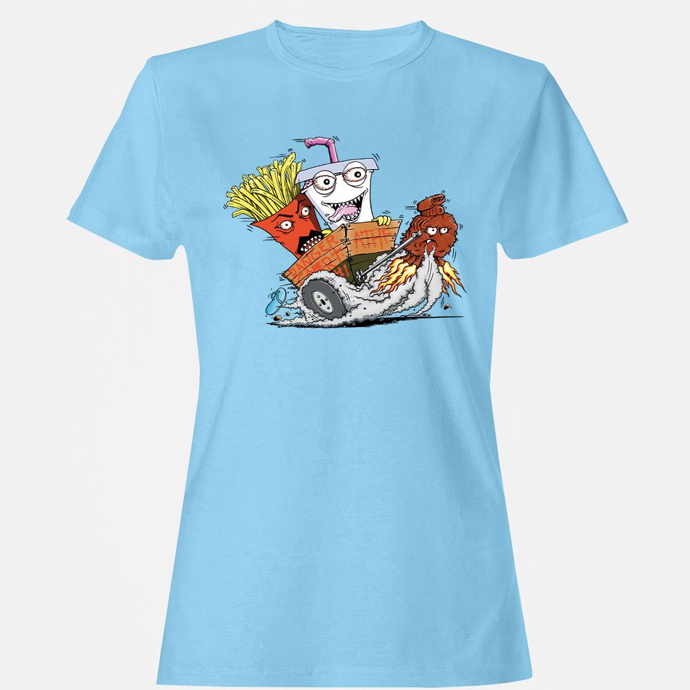 Women's T-Shirt - RK41ZNJW - Light Blue - 8