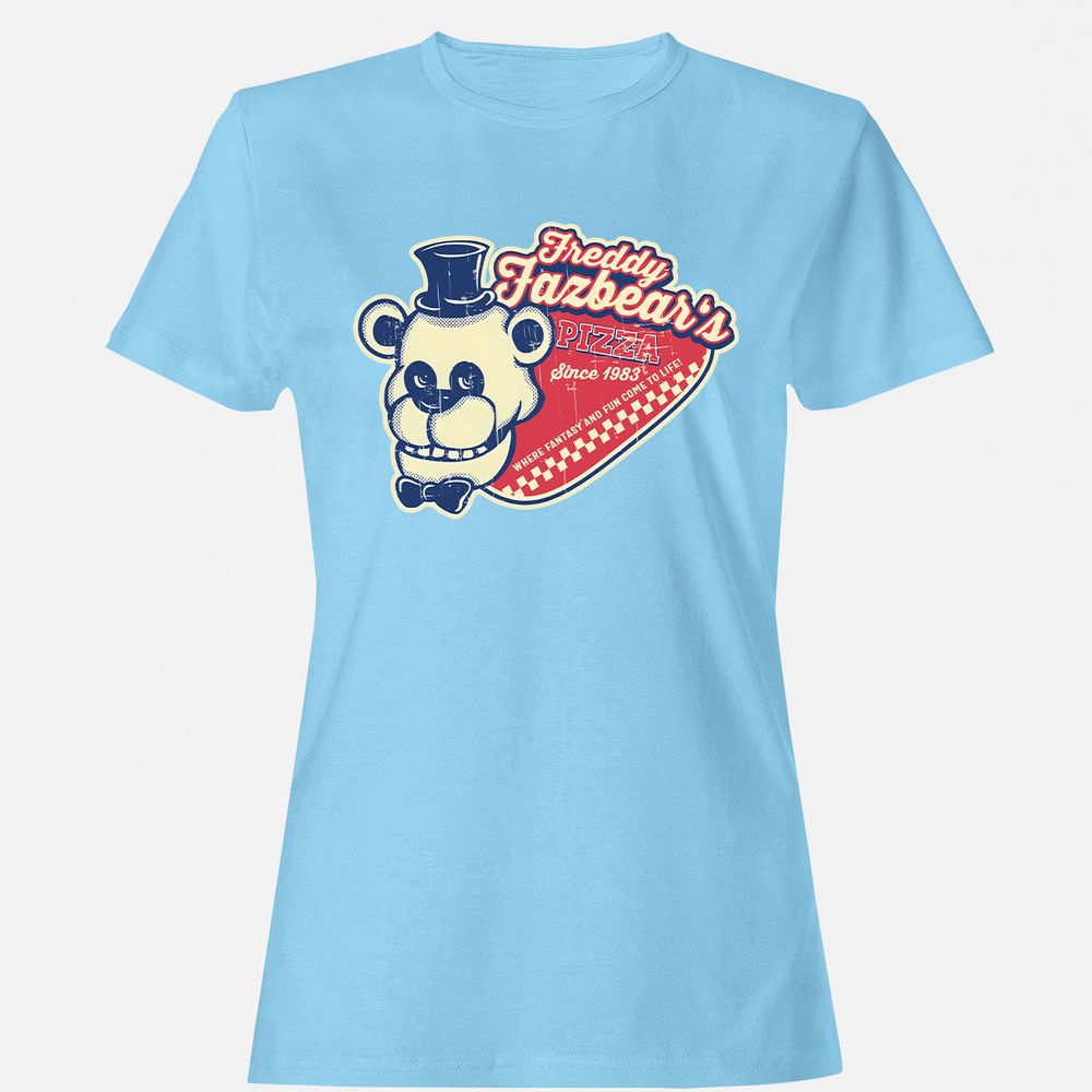 Women's T-Shirt - ZGQCU965 - Light Blue - 8