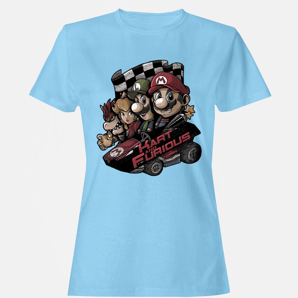 Women's T-Shirt - KVNQX68A - Light Blue - 8