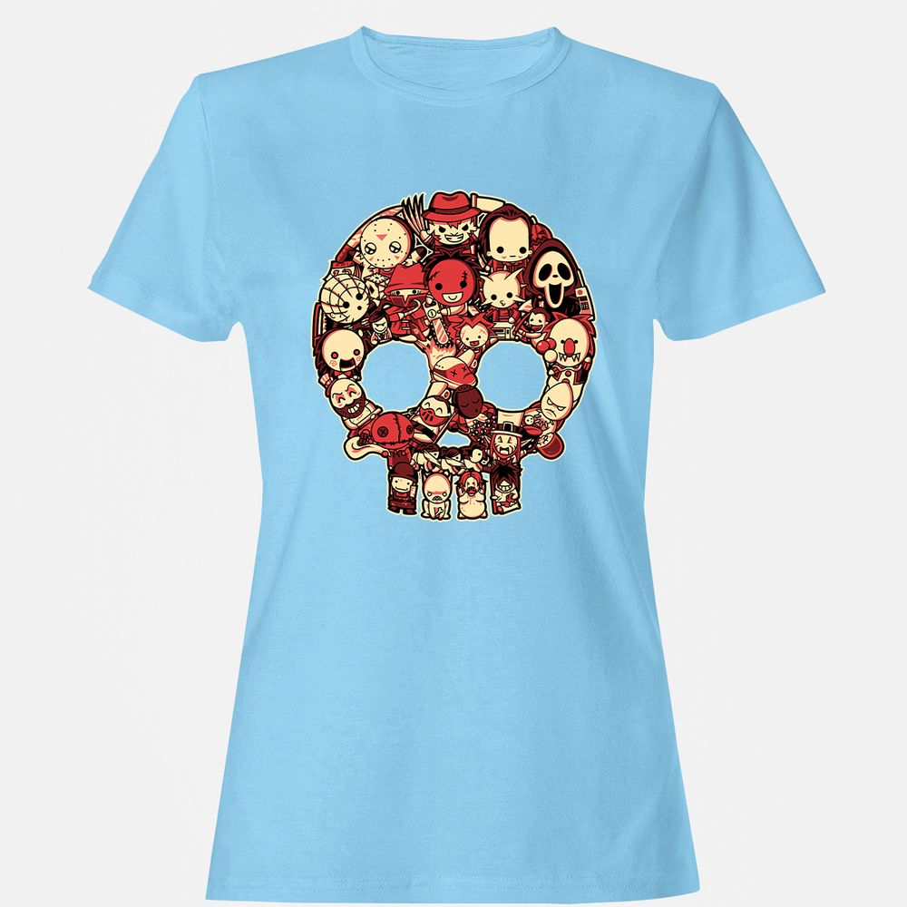 Women's T-Shirt - 7UXYZ83S - Light Blue - 8