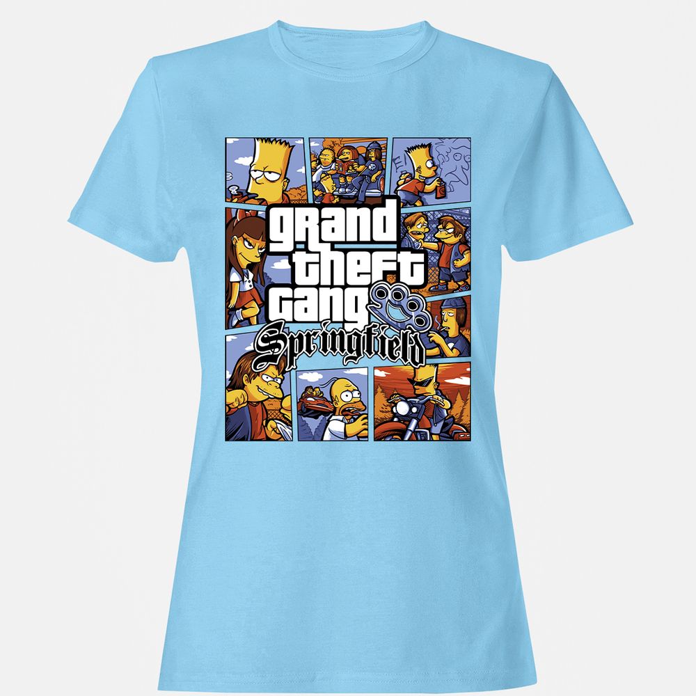 Women's T-Shirt - 2U7DKQSM - Light Blue - 8