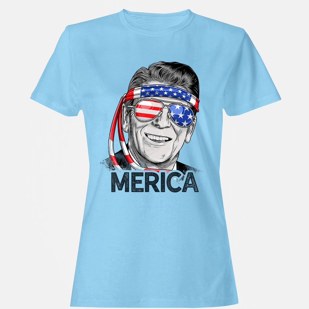 Women's T-Shirt - AK1J7R7L - Light Blue - 8