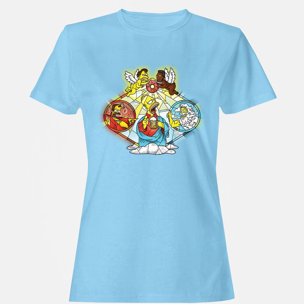 Women's T-Shirt - DA1Z7VTB - Light Blue - 8