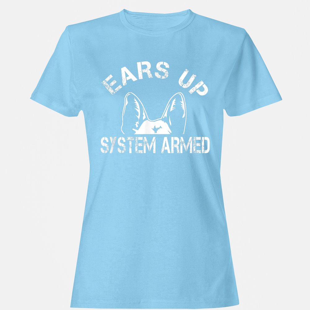Women's T-Shirt - QJ4HUABL - Light Blue - 8