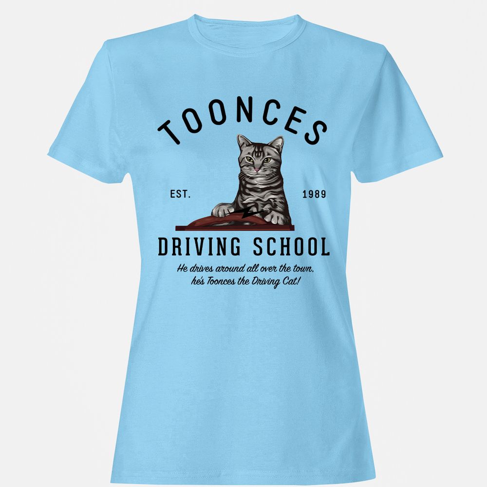 Funny Cat Driving School - Light Blue - 8