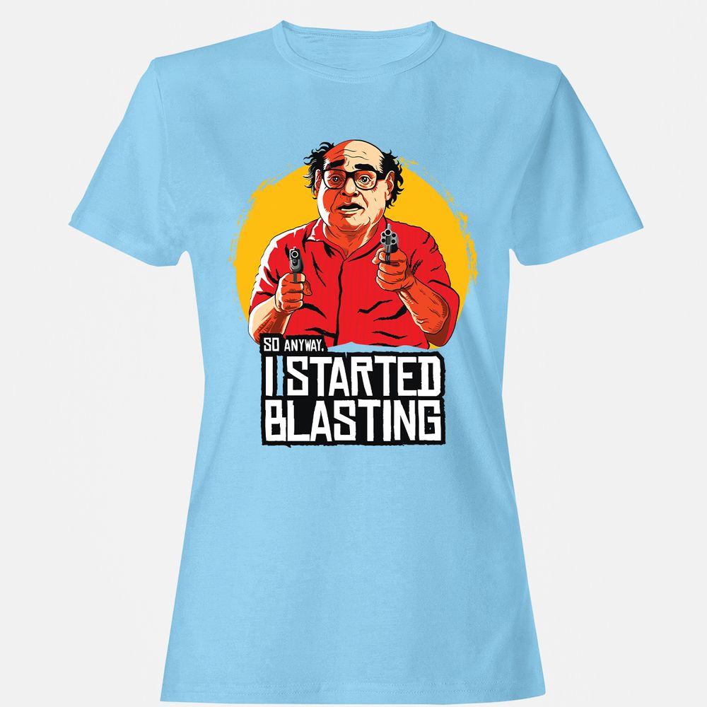 Women's T-Shirt - TSWDSLF4 - Light Blue - 8
