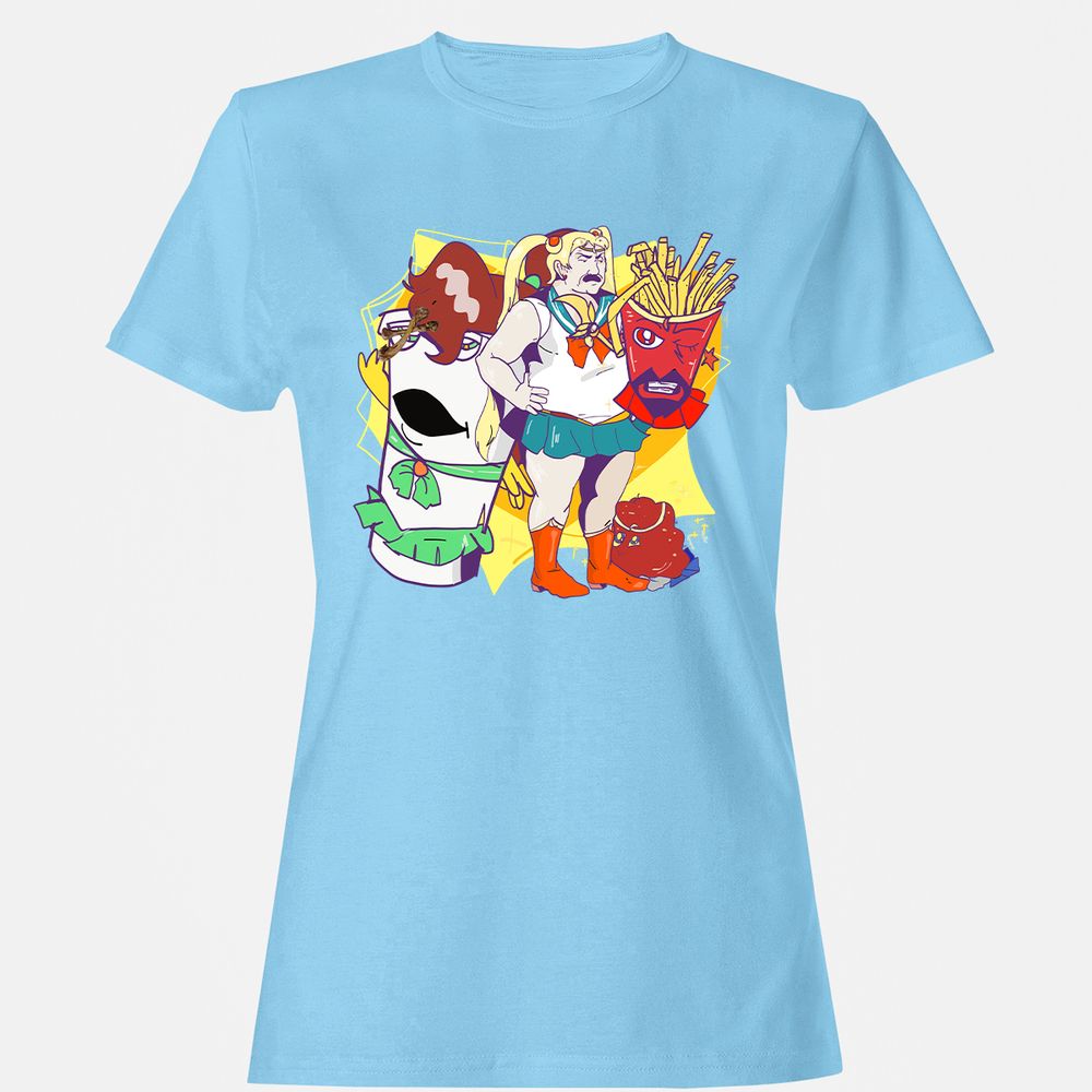 Women's T-Shirt - 7Y2UB47Q - Light Blue - 8