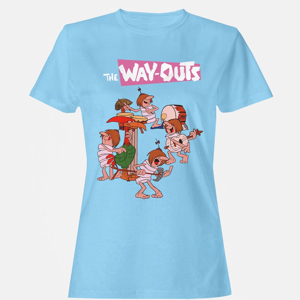 Women's T-Shirt - Q8K5UJPL - Light Blue - 8