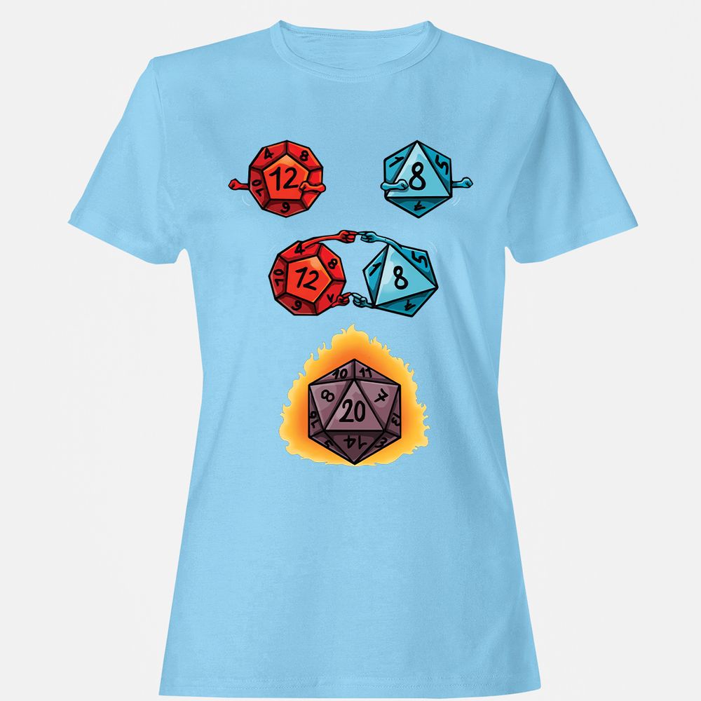 Women's T-Shirt - BS7XQ86N - Light Blue - 8