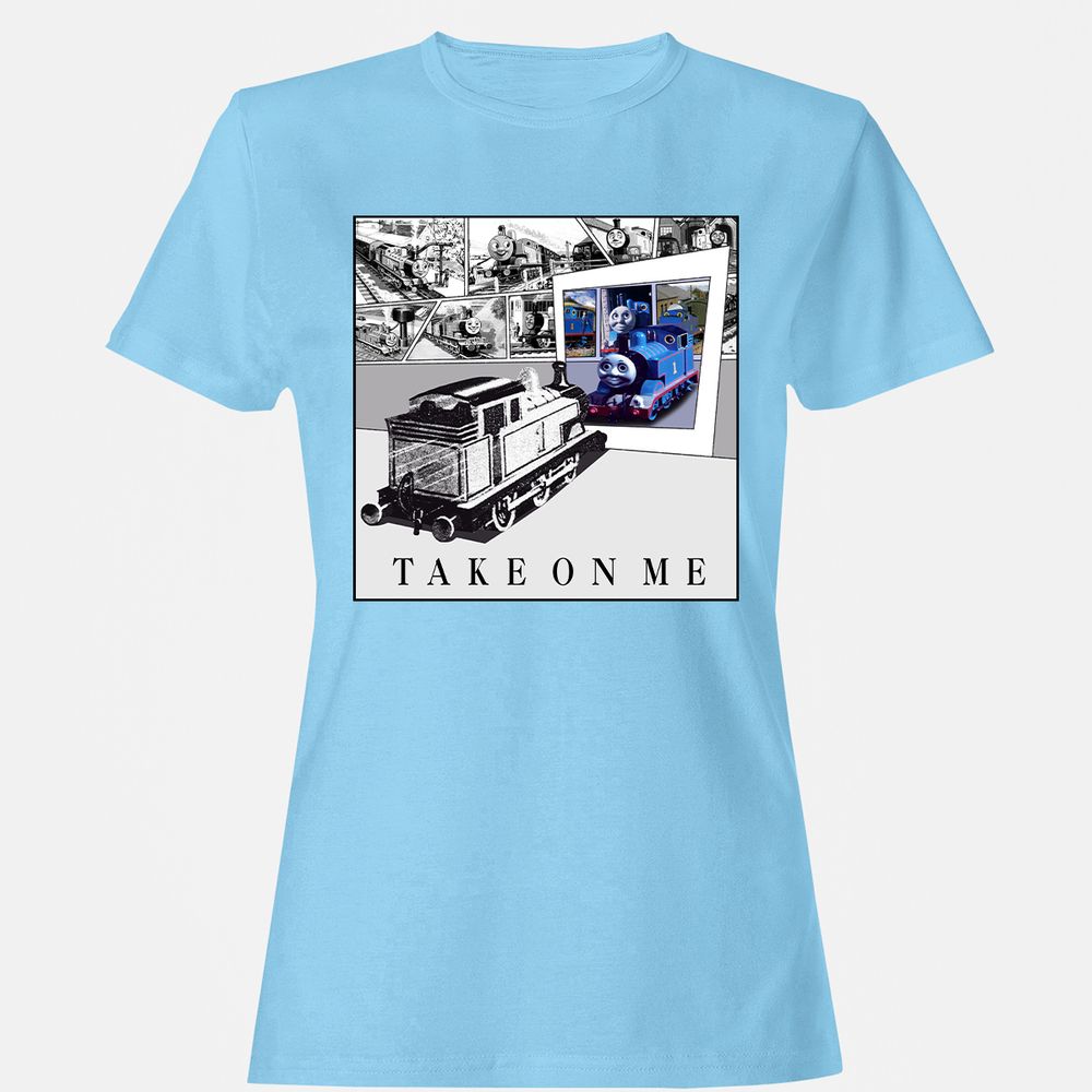 Women's T-Shirt - E6P42UP4 - Light Blue - 8
