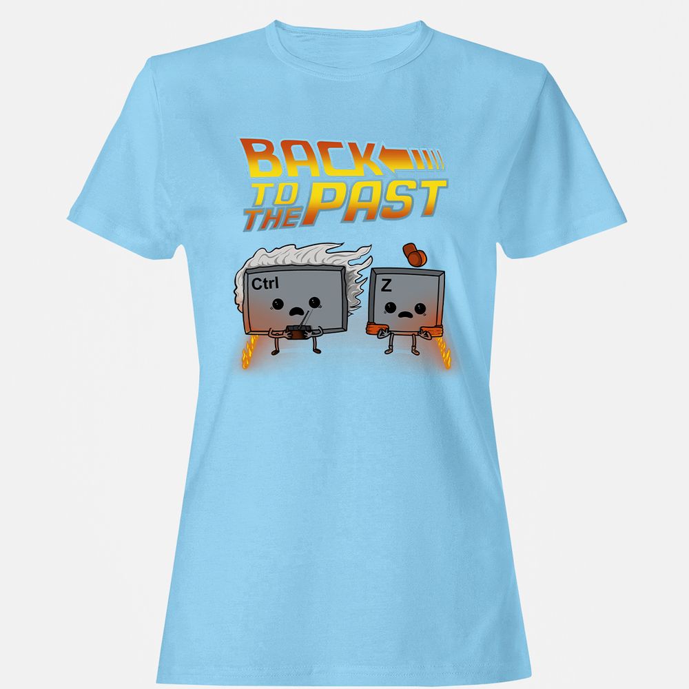 Women's T-Shirt - X73JBPEJ - Light Blue - 8