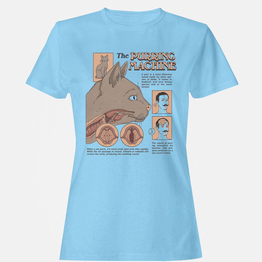 Women's T-Shirt - ZWDLGU1K - Light Blue - 8