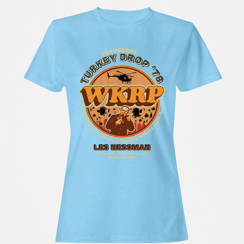 Women's T-Shirt - QVJN4JY5 - Light Blue - 8