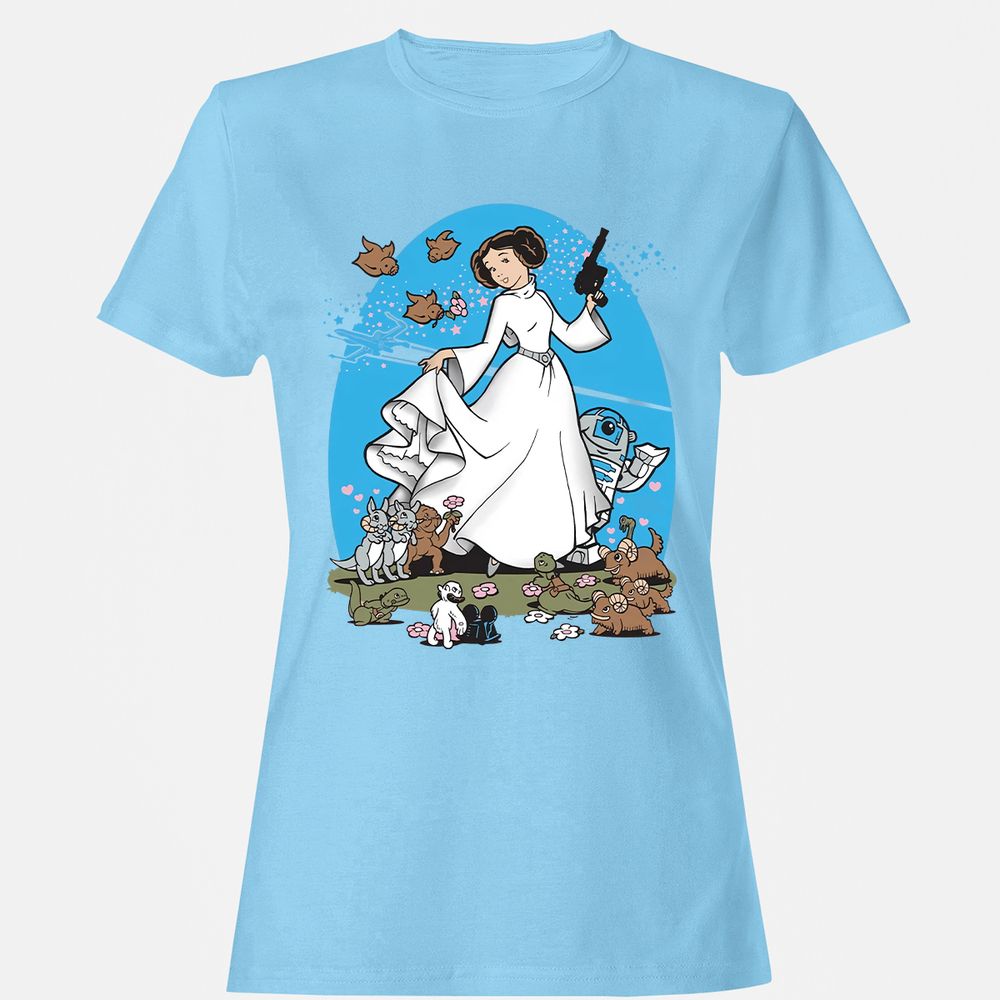 Women's T-Shirt - J4V6BR92 - Light Blue - 8