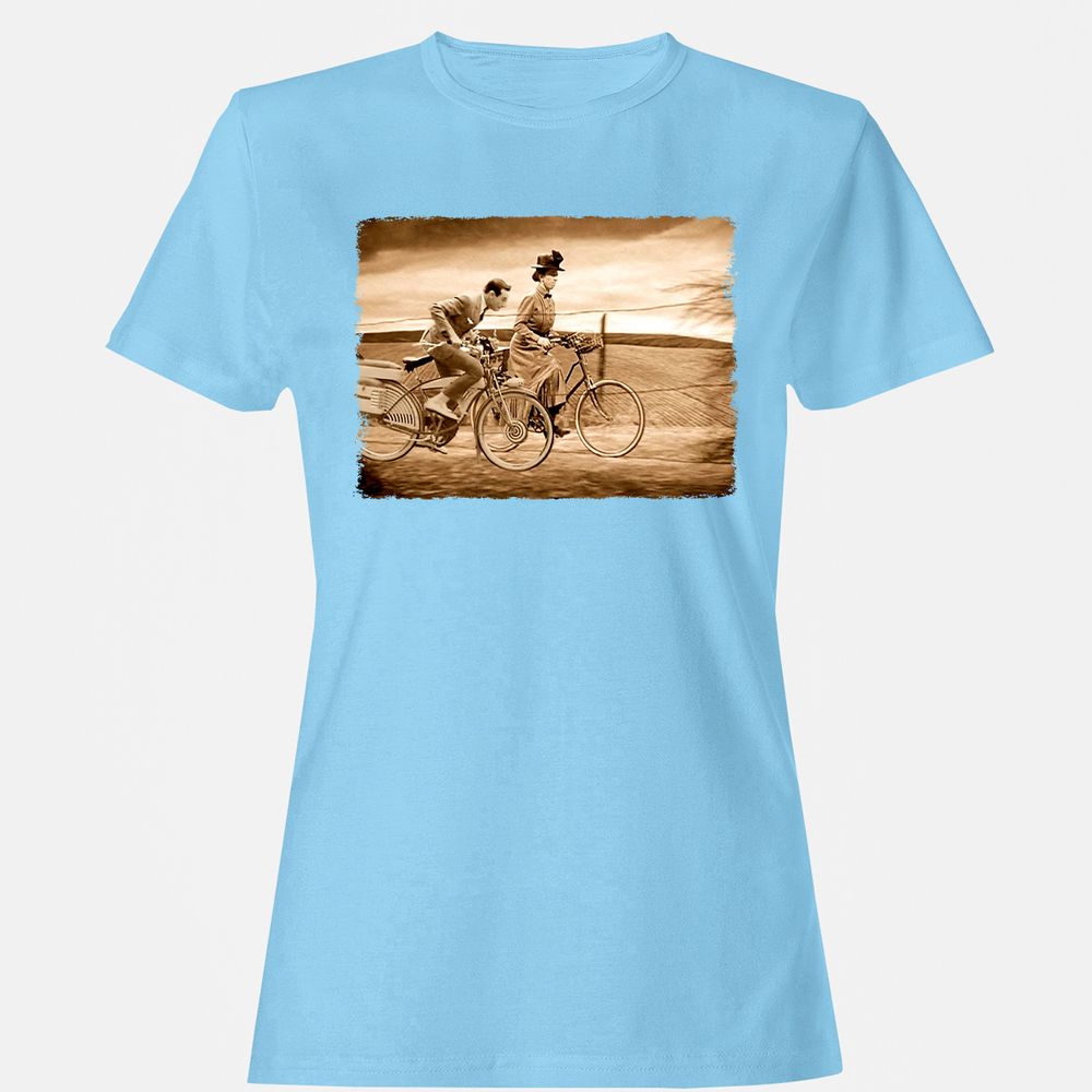 Women's T-Shirt - HNZY67J7 - Light Blue - 8