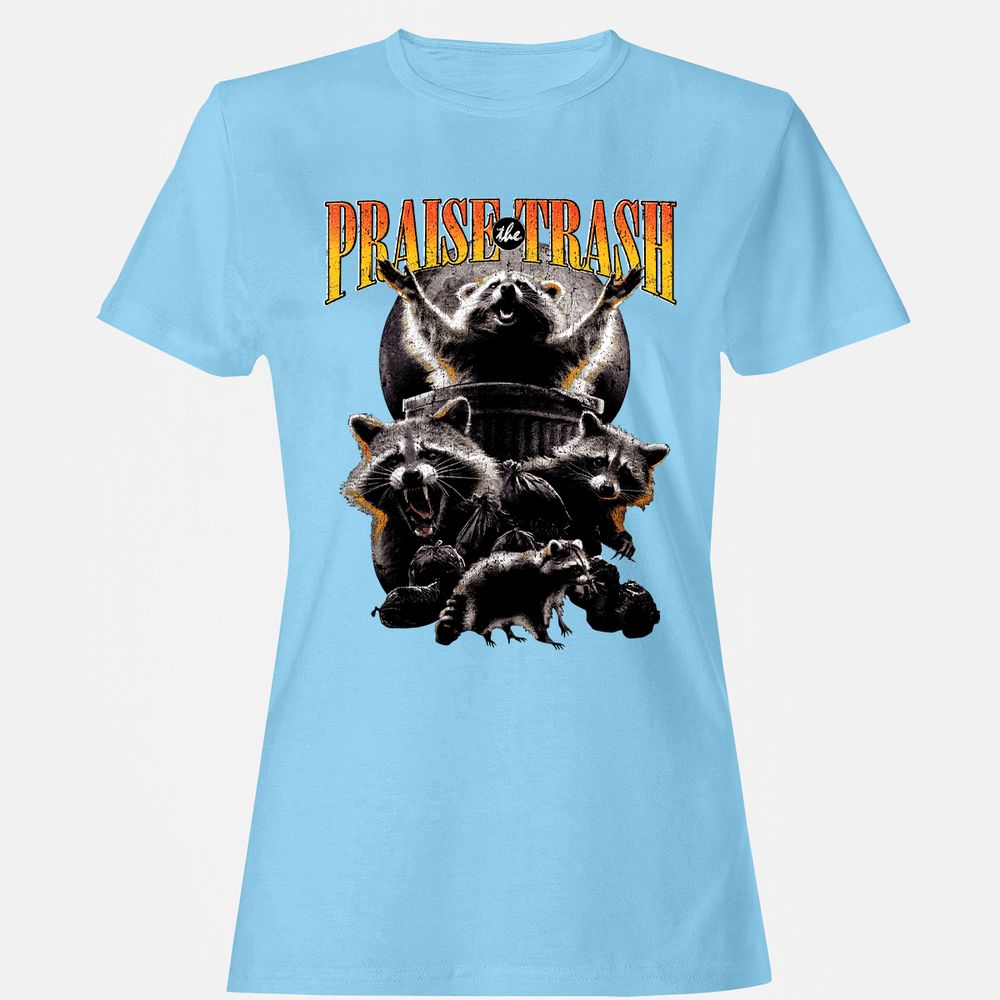 Women's T-Shirt - S5HHBF2G - Light Blue - 8