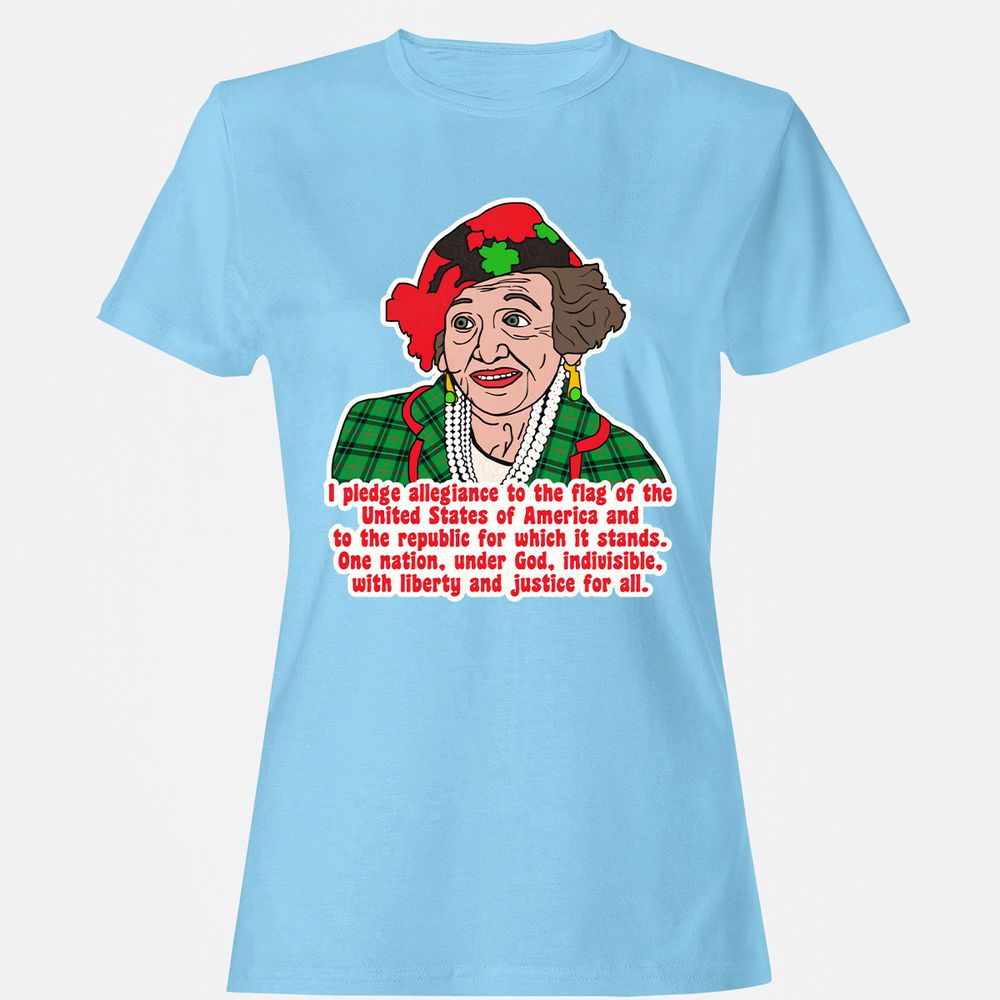 Women's T-Shirt - YQTLQSA7 - Light Blue - 8