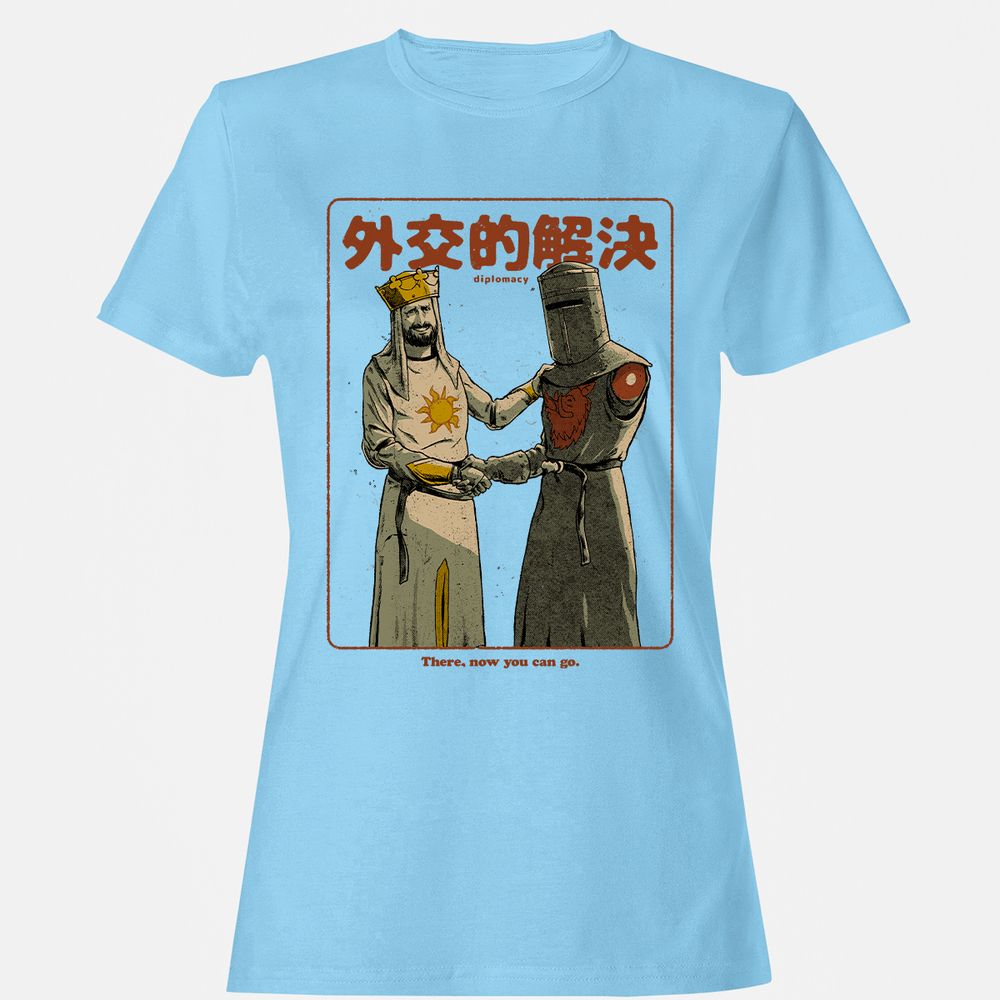 Women's T-Shirt - 7JH6FZ1H - Light Blue - 8