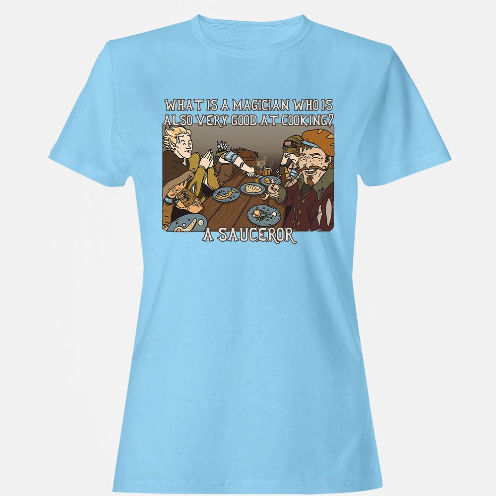 Women's T-Shirt - Q5VVEK9J - Light Blue - 8