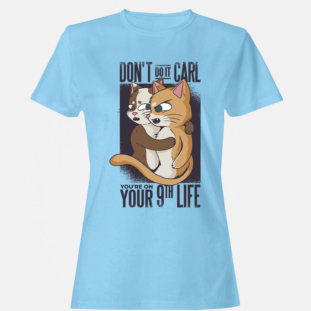 Women's T-Shirt - JQX3FYRP - Light Blue - 8