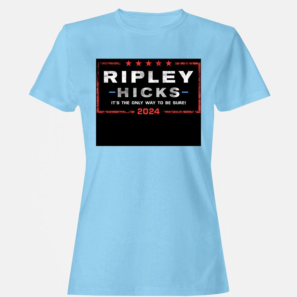 Women's T-Shirt - LBZJZU8L - Light Blue - 8