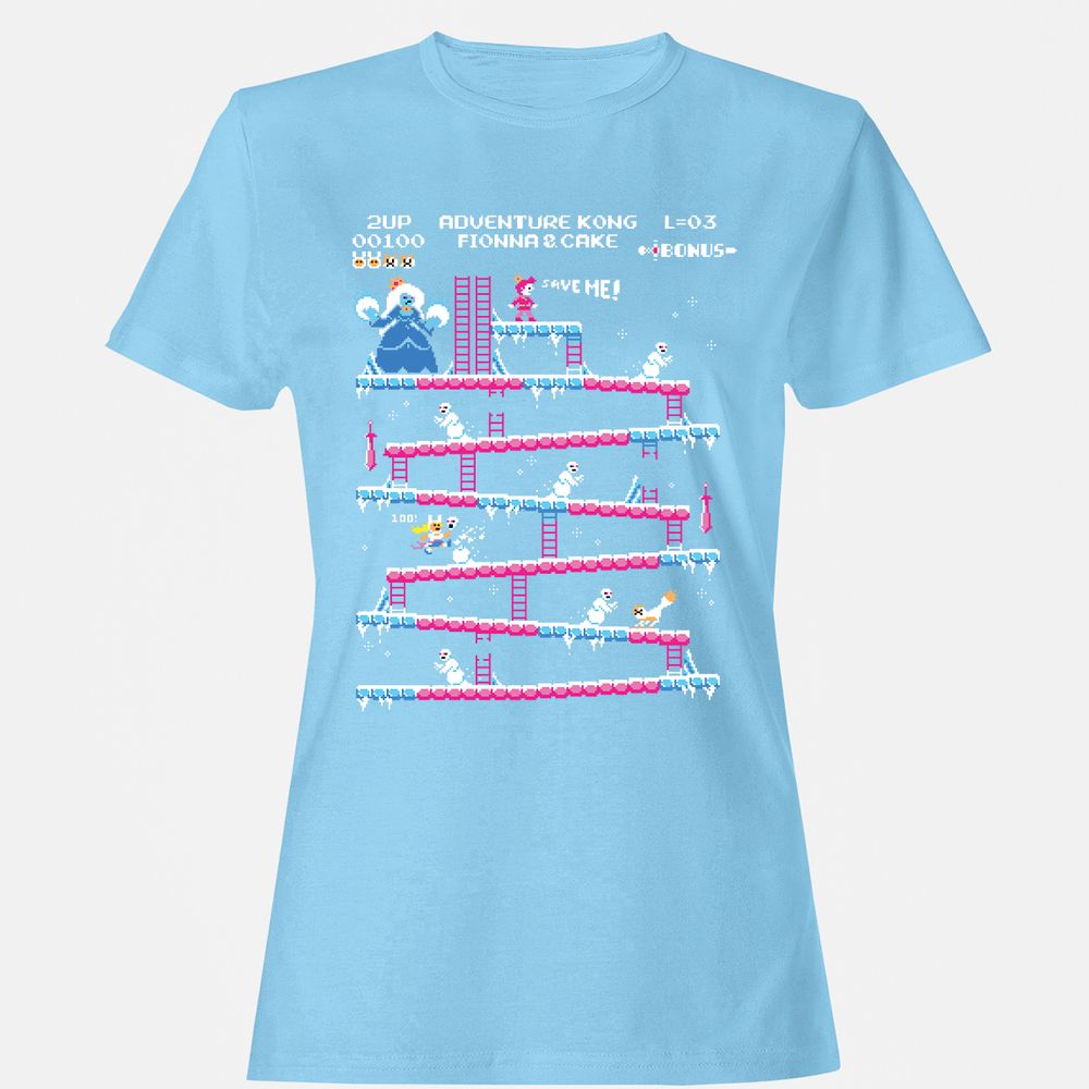 Women's T-Shirt - 8C345VUJ - Light Blue - 8