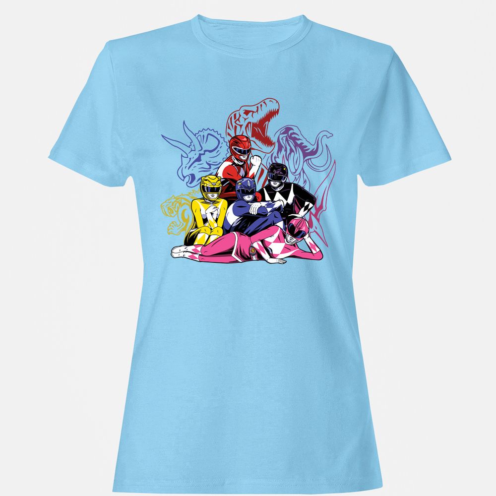 Women's T-Shirt - QPZKT9BK - Light Blue - 8