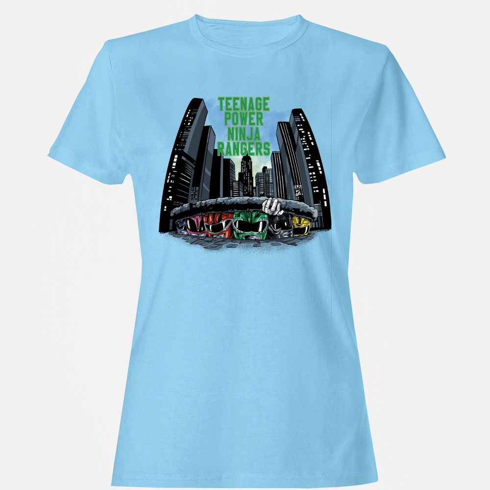 Women's T-Shirt - 3YFZJAGQ - Light Blue - 8