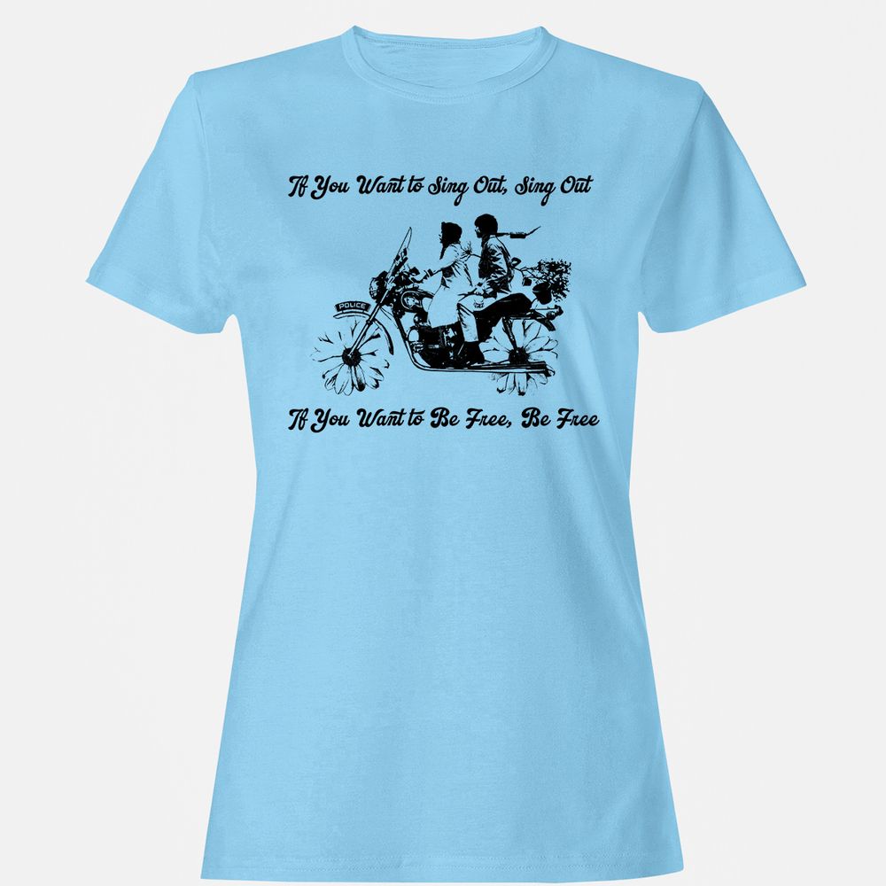 Women's T-Shirt - 827X2YW9 - Light Blue - 8