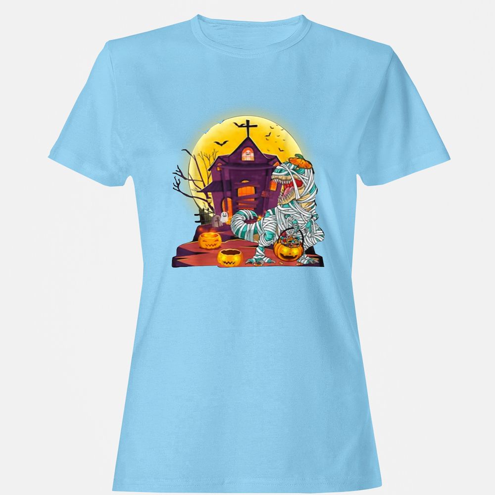 Women's T-Shirt - ZV5LCRDM - Light Blue - 8
