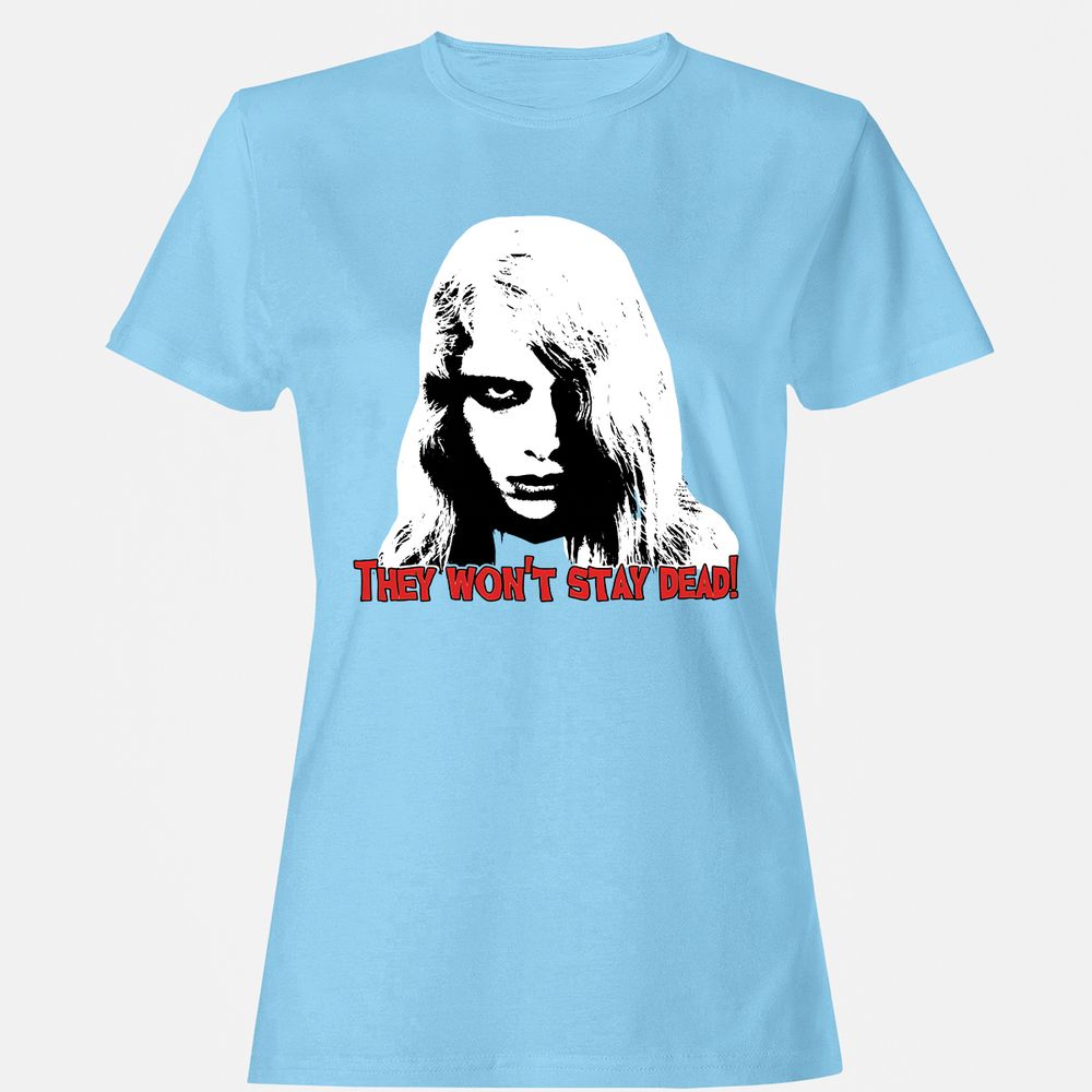 Women's T-Shirt - 13BN8QMS - Light Blue - 8