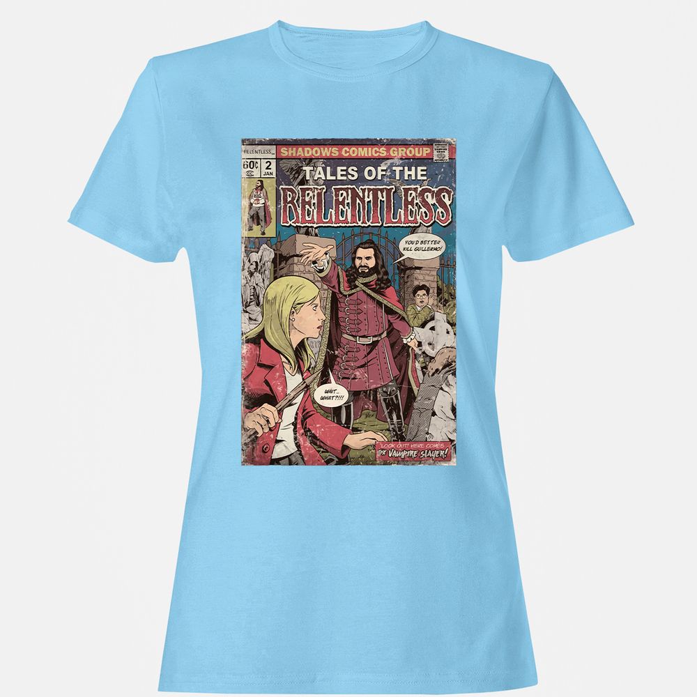 Women's T-Shirt - ZC2BFK4G - Light Blue - 8