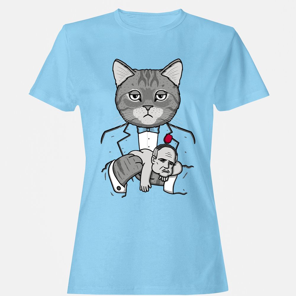 Women's T-Shirt - 8ZQ3CP4H - Light Blue - 8