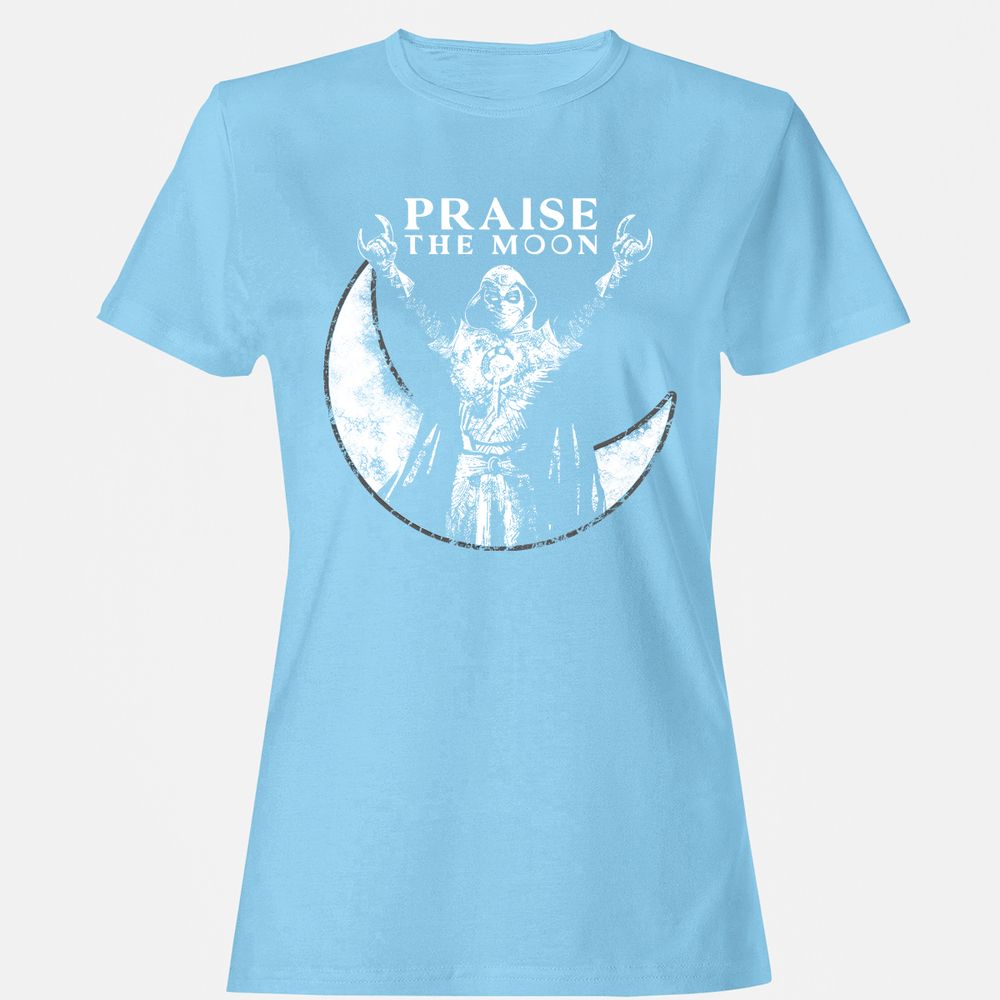 Women's T-Shirt - BTQ3ZR8S - Light Blue - 8