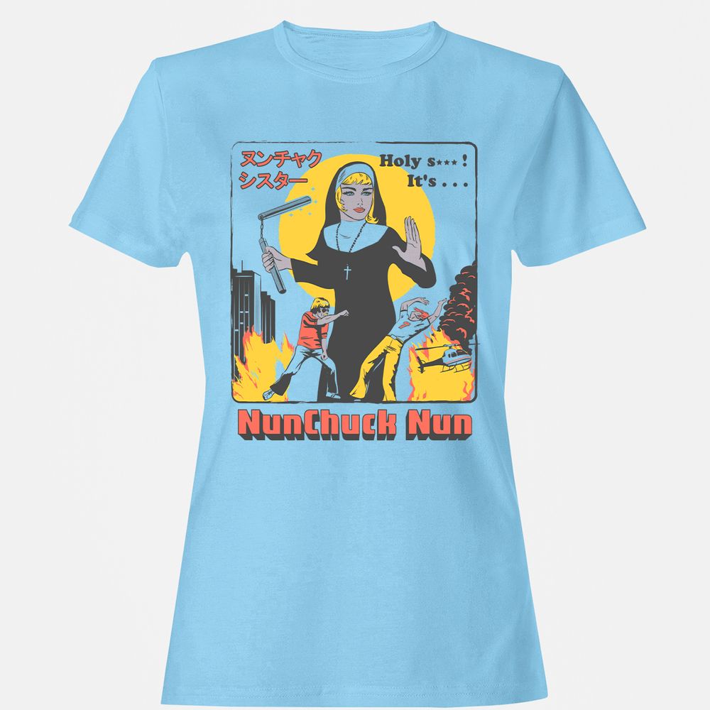 Women's T-Shirt - H7G44PSB - Light Blue - 8