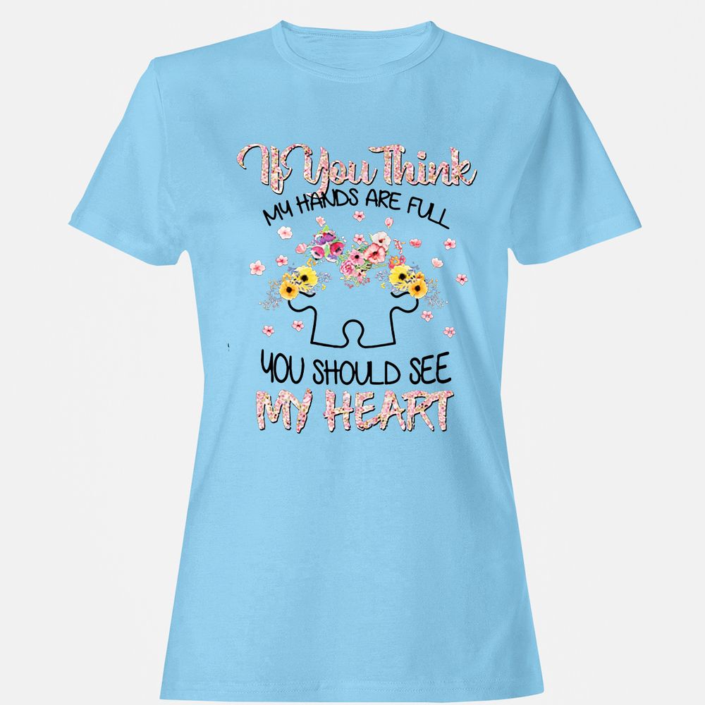 Women's T-Shirt - 1KYVQDDQ - Light Blue - 8