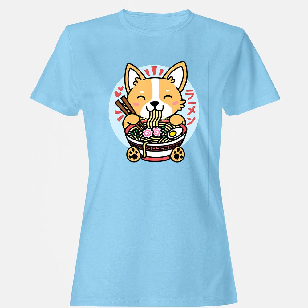 Women's T-Shirt - DL69QTFJ - Light Blue - 8
