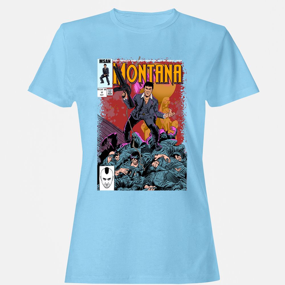 Women's T-Shirt - 7PCZNX2W - Light Blue - 8