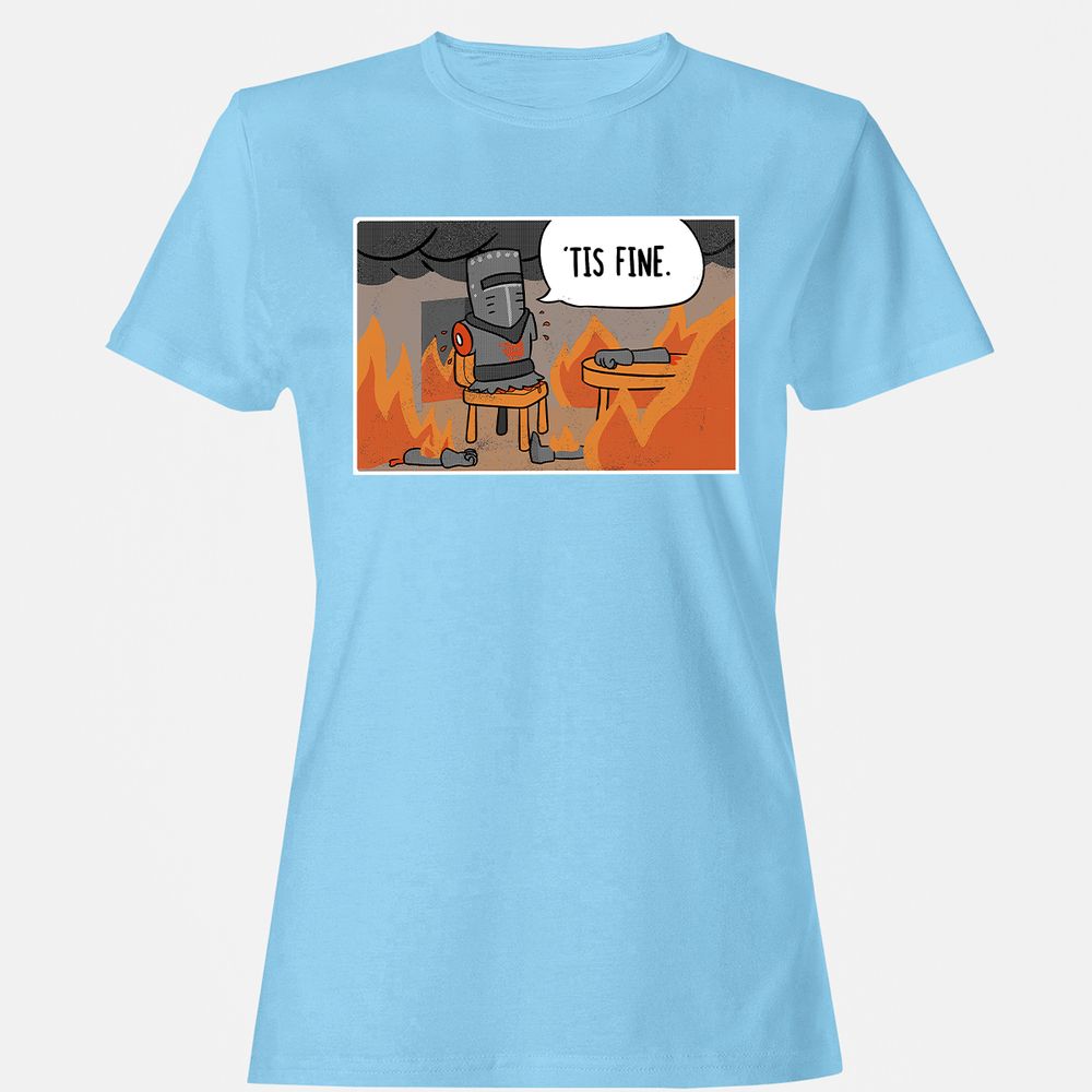 Women's T-Shirt - 4Z1QF4W5 - Light Blue - 8