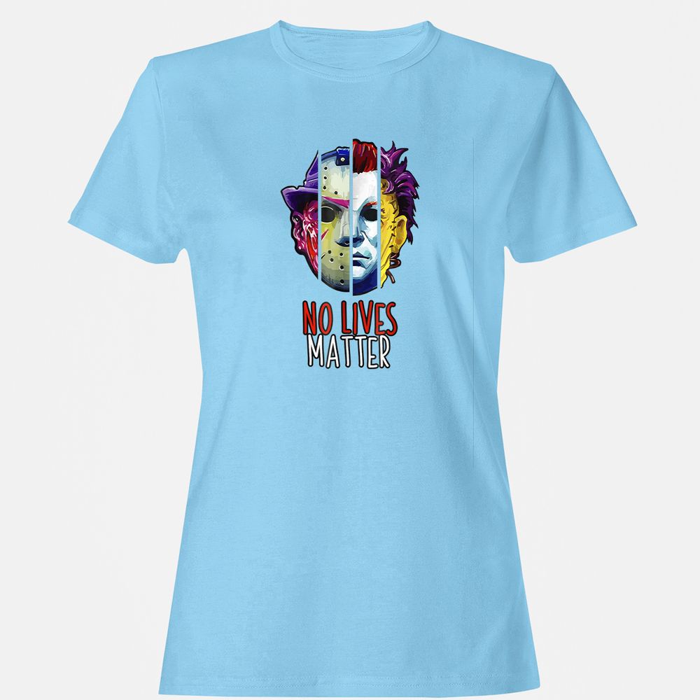 Women's T-Shirt - E7JKGW7L - Light Blue - 8