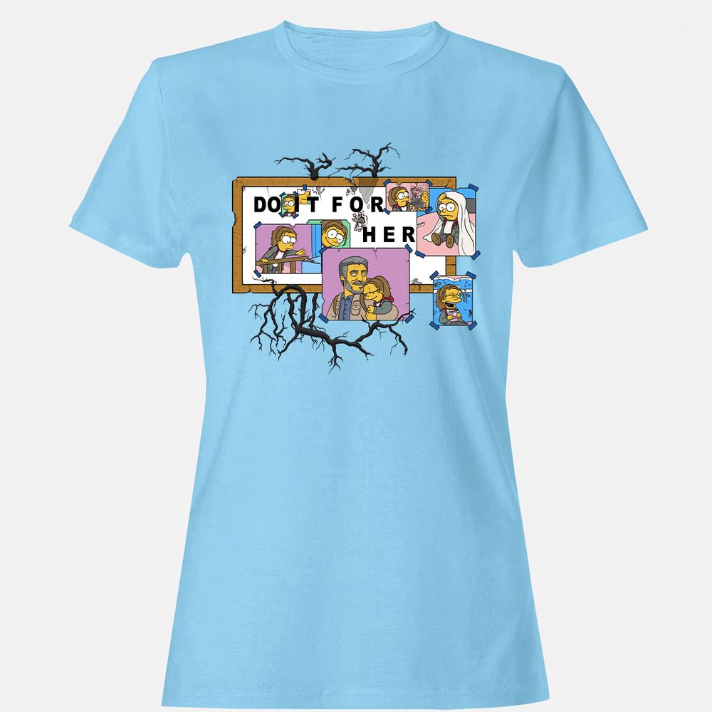 Women's T-Shirt - 77ELXE7H - Light Blue - 8