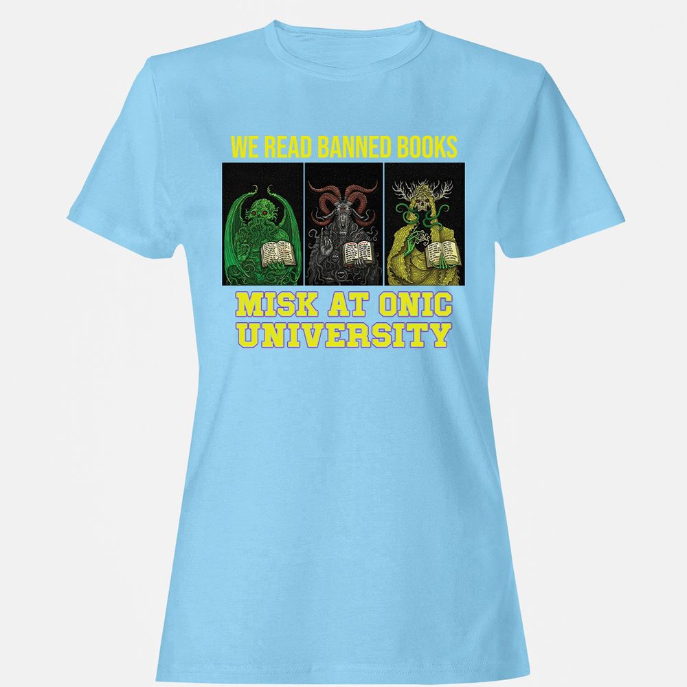 Women's T-Shirt - 7B7LVVWL - Light Blue - 8