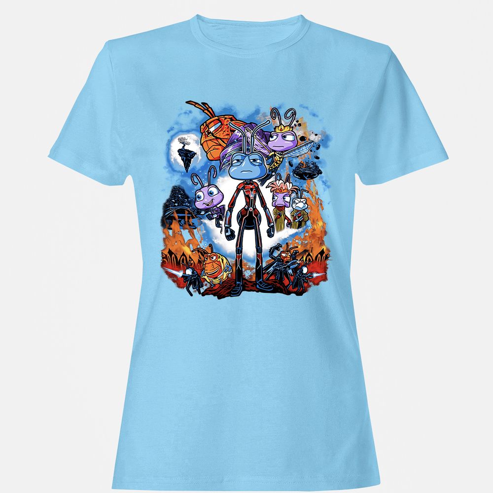 Women's T-Shirt - NB7RU44Y - Light Blue - 8
