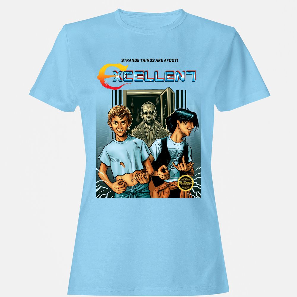 Women's T-Shirt - F26YP4ZV - Light Blue - 8