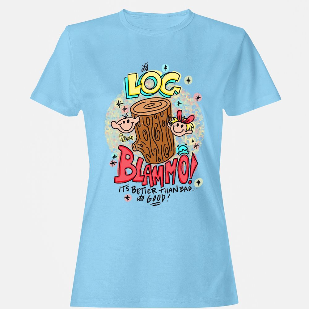 Women's T-Shirt - L86BYHK5 - Light Blue - 8