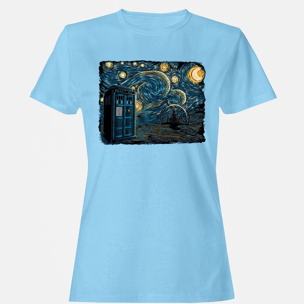 Women's T-Shirt - XAXQBYWX - Light Blue - 8