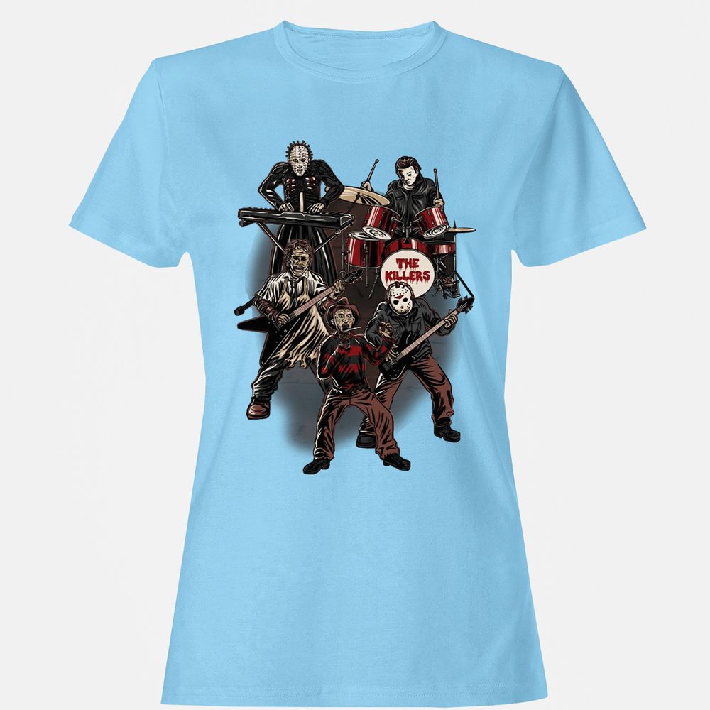 Women's T-Shirt - LD43RQTY - Light Blue - 8