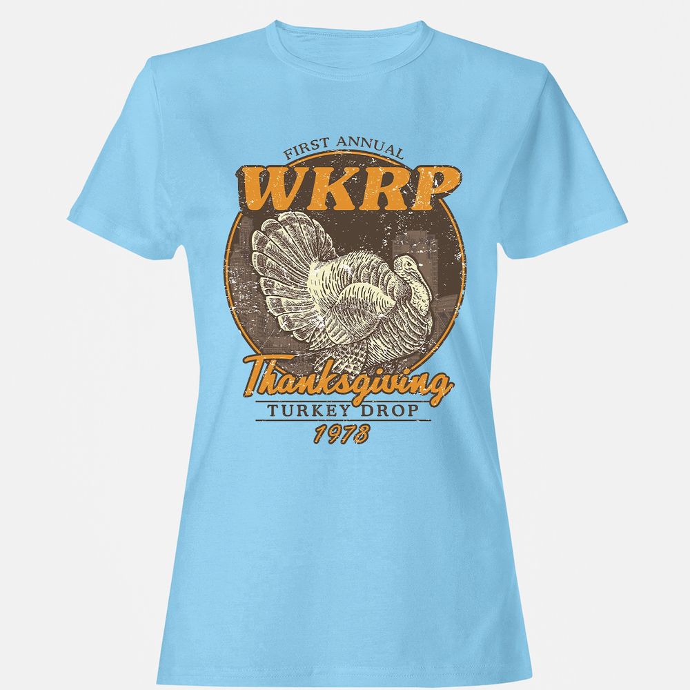 WKRP Turkey Drop - Light Blue - 8