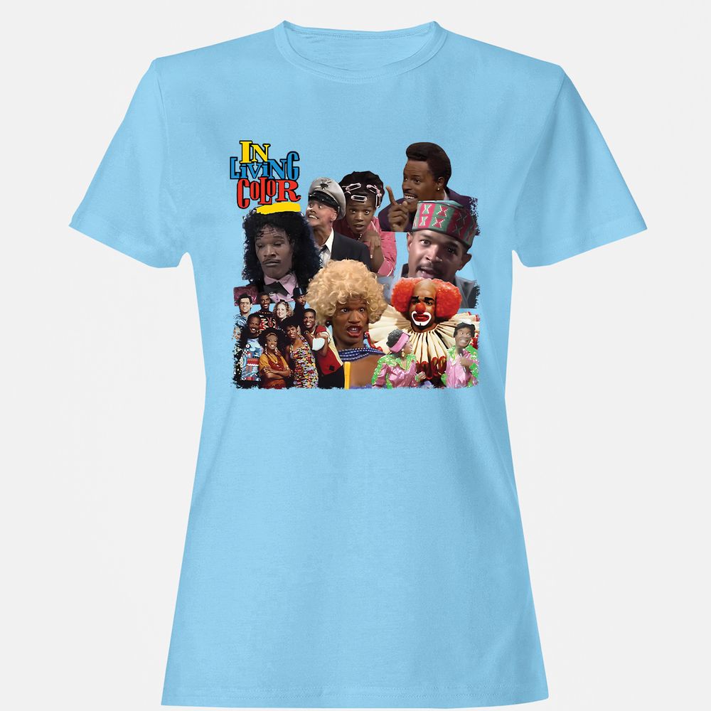Women's T-Shirt - CZFL72FD - Light Blue - 8