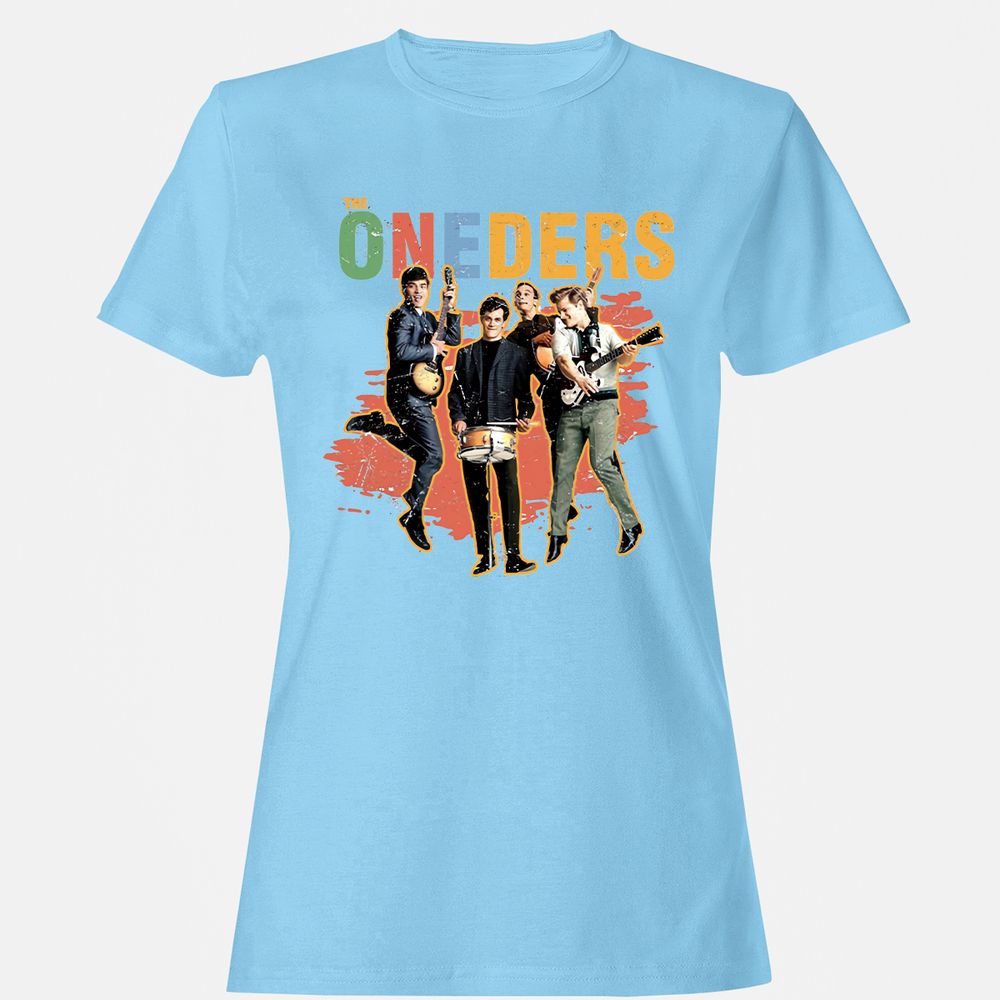 Women's T-Shirt - 3T8DFPL2 - Light Blue - 8